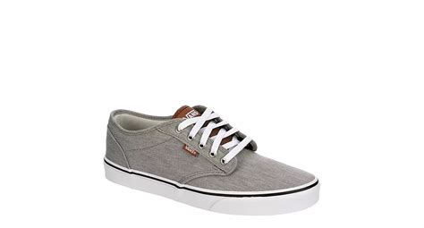 Grey Vans Mens Atwood Sneaker Canvas Off Broadway Shoes