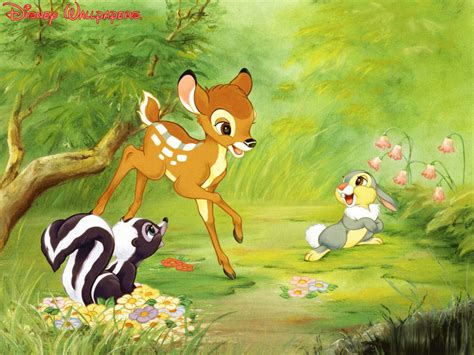 Bambi Thumper And Flower Wallpaper Bambi Wallpaper 6370083 Fanpop