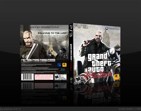 Grand Theft Auto Iv The Lost And Damned Playstation 3 Box Art Cover By