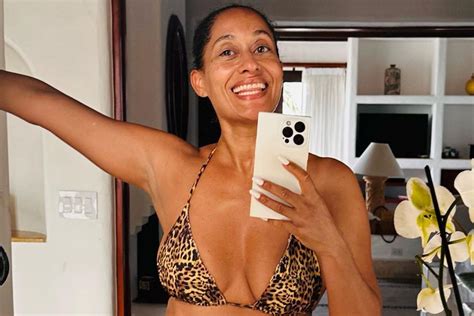 Tracee Ellis Ross Shows Off Her Wild Side In Cheetah Print Bikini