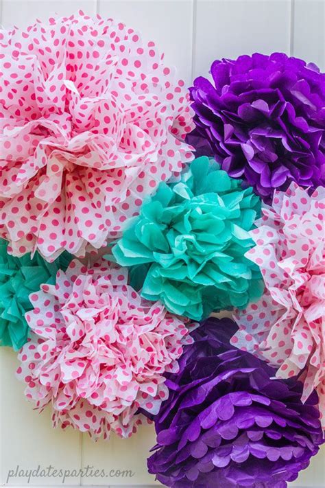 Materials needed for one tissue pom pom: How to Make Tissue Paper Pom Poms (and When to Buy Instead ...