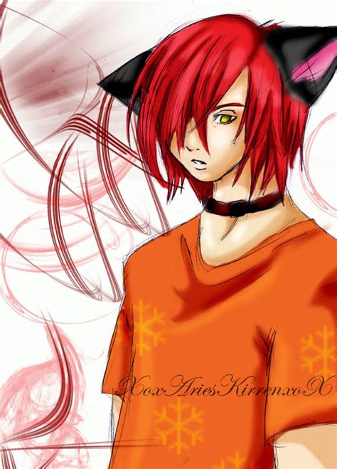 Because i realized i m unable to draw cute cat ears on him tumblr. Anime Cat Boy: KAI by XoxAriesKittenxoX on DeviantArt