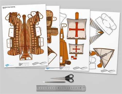 The Santa Maria Ship - Fold Up Toys