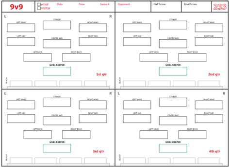 We'll help you find the right match ball for your game. Soccer Formations and Systems as Lineup Sheet Templates ...