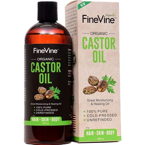 100% Pure Castor Oil - 16oz - For Moisturizing, Healing, Dry Skin, Hair
