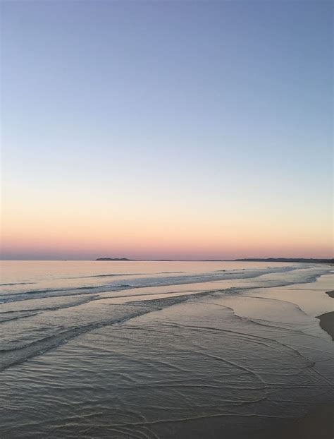 Hd Wallpaper Australia Byron Bay Dusk Sunset Sky Ocean Beach