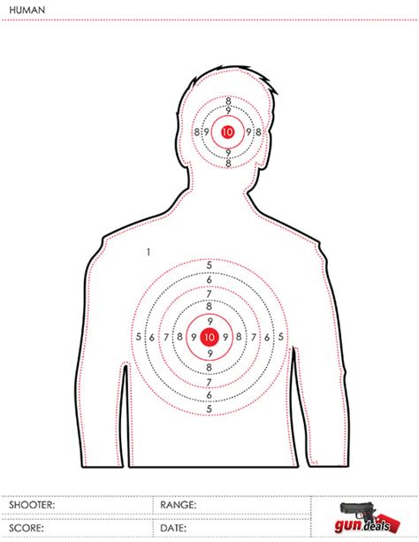 Human Printable Shooting Targets