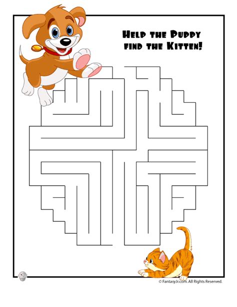 Easy Pets Maze Woo Jr Kids Activities Childrens Publishing