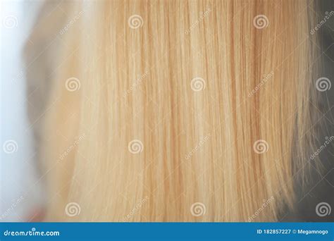 Beautiful Blonde Hair On Blurred Female Back Background Stock Image Image Of Hair Backdrop