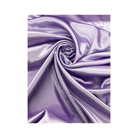 Polyester Crape Satin Lilac Color Lilac Polyester Lining Fabric