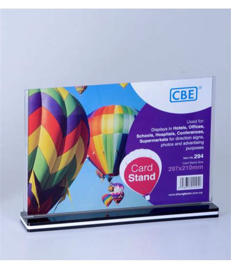 The @media rule is used in media queries to apply different styles for different media types/devices. CBE 294 A4 Card Stand ( Horizontal ) - FP Media