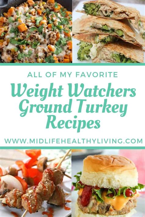 weight watchers ground turkey recipes midlife healthy living