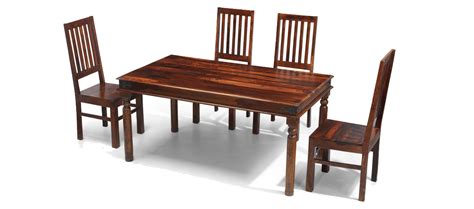 Jali Sheesham 160 Cm Thakat Dining Table And 4 Chairs Quercus Living