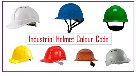 Color coding is considered highly desirable. Safety helmet color code in India - VR Refractory