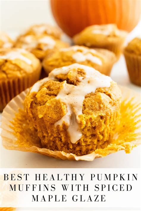 Moist And Fluffy Pumpkin Muffins With Spiced Maple Glaze Once Upon A