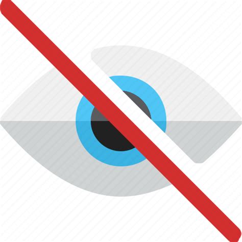 Eye Retina Slash Visible Icon