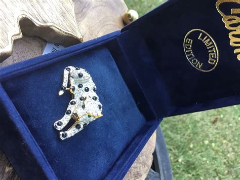 Carolee Crystal Snow Leopard Brooch Windsor Inspired Carolee Limited