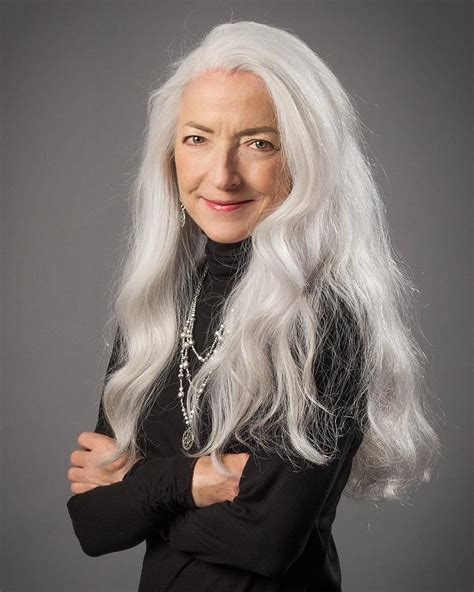 Pin By Gale Roanoake On Long Hair Older Women Natural White Hair