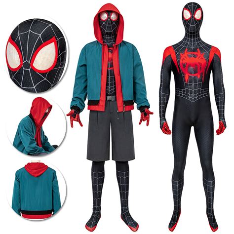 Miles Morales Spider Man Costumes Miles Morales Cosplay Suit Oneherosuits