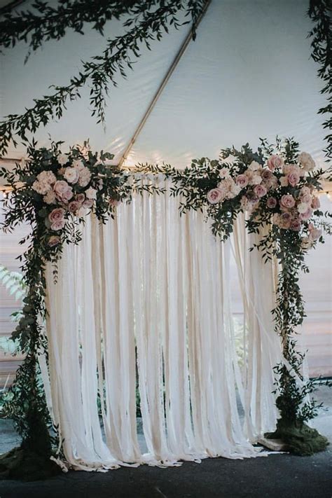 Cotton And Lace Wedding Backdrop Fall Wedding Decorations