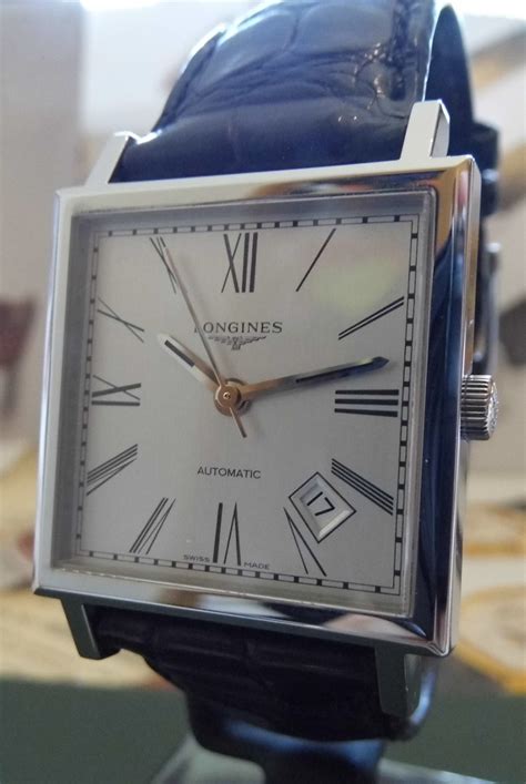 Longines Heritage 1968 Silver Dial Leather Strap
