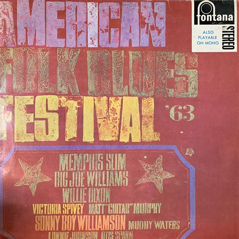 American Folk Blues Festival 1963 Various Artists Lp Vg Cover Vg Relics