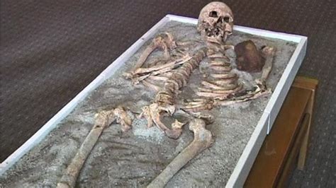 700 Year Old Vampire Skeleton Is Put On Display In Bulgaria Bbc News
