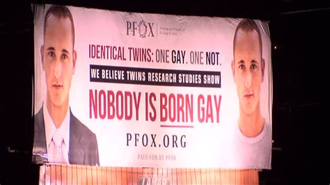 Controversy Over Not Born Gay Billboard Star Observer