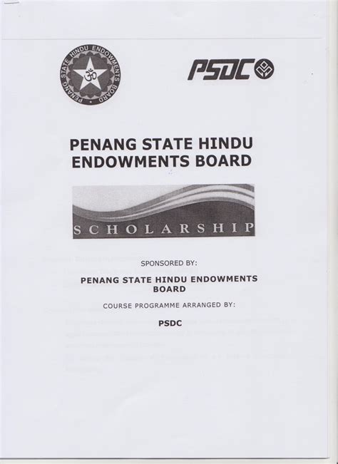 Find the complete list of scholarship 2021, national scholarships, state scholarships, and study abroad scholarships here. PSDC Scholarship | Welcome To the Penang Hindu Endowments ...