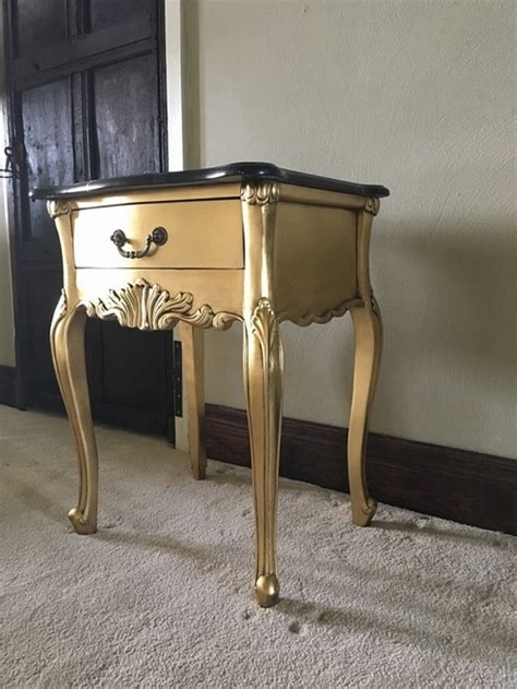 Sofa tables add sophisticated style. The Charles Side table:Gold Leaf & Black Marble. £289.00 ...