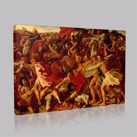 Poussin The Victory Of Joshua Over The Amalekites Tablo Gözlük Sanat