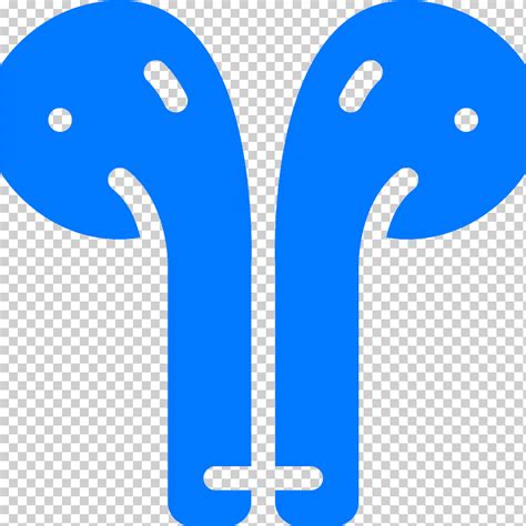 Apple Music Logo Airpods Headphones Computer Ear Blue Azure Line