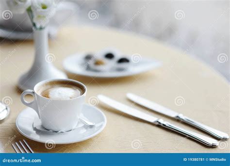 Coffee Cup On A Table Stock Image Image Of Dine Decorative 19380781