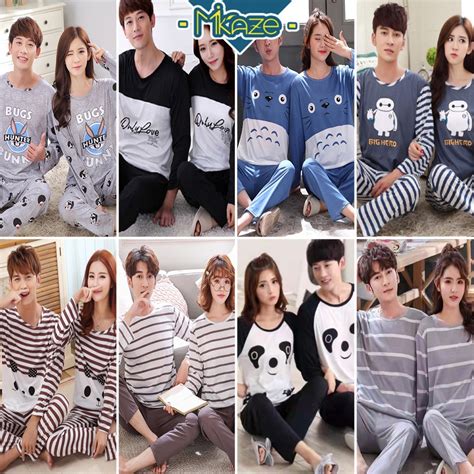 Mikaze Mayuki Pyjamas Baju Tidur Men Women Pajamas Tidur Wanita