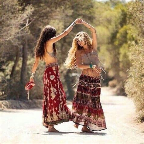 Dancing Hippie Style Travel Bohemian Vibe Boho Chic Image
