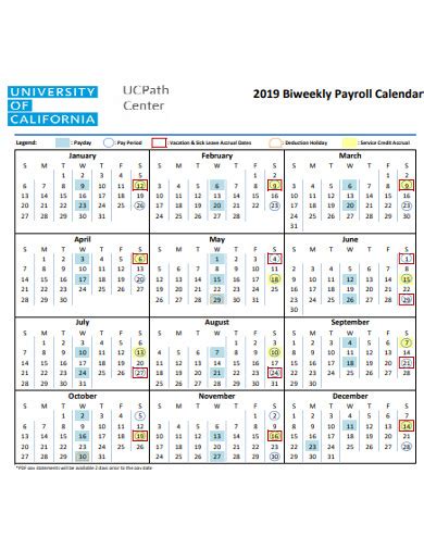 Payroll Calendar 19 Examples Format Pdf