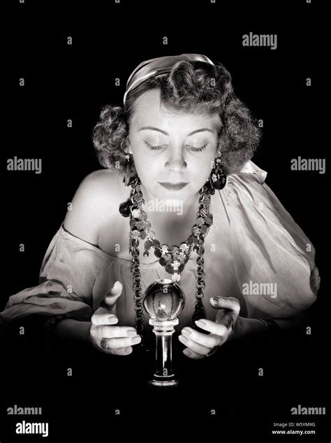 Fortune Teller Vintage Crystal Ball Hi Res Stock Photography And Images