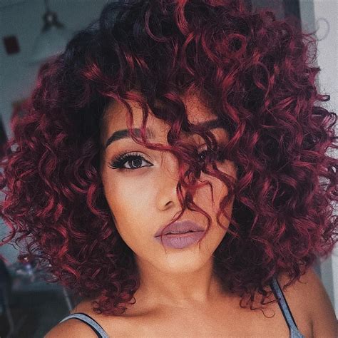 Dyed Curly Hair Image By Tahlita T💖 On ♡beauty Shop♡ In 2020 Colored Curly Hair Red Curly Hair