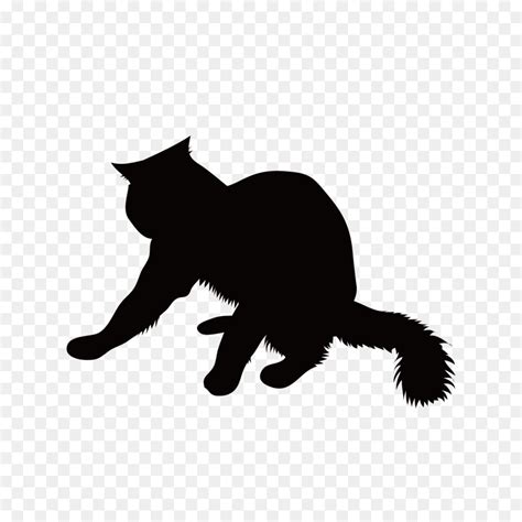 Free White Cat Silhouette, Download Free White Cat Silhouette png