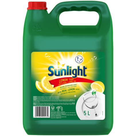 Sunlight Lemon 100 Original Dishwashing Liquid 5l Dishwashing Liquid