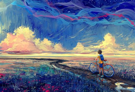 Bicycle Artwork Fantasy Art Wallpapers Hd Desktop And Mobile