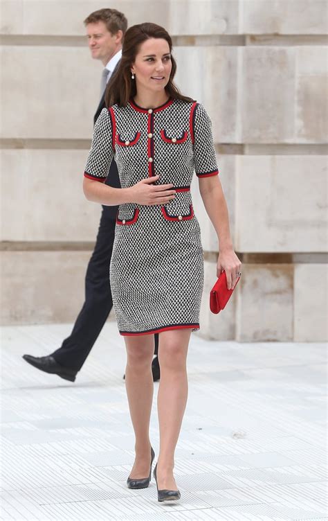 Kate Middleton Gucci Tweed Dress Popsugar Fashion