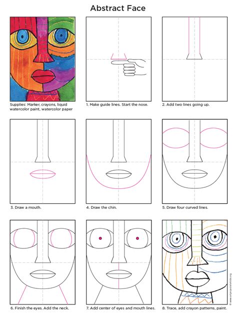 Abstract Face Art Projects For Kids
