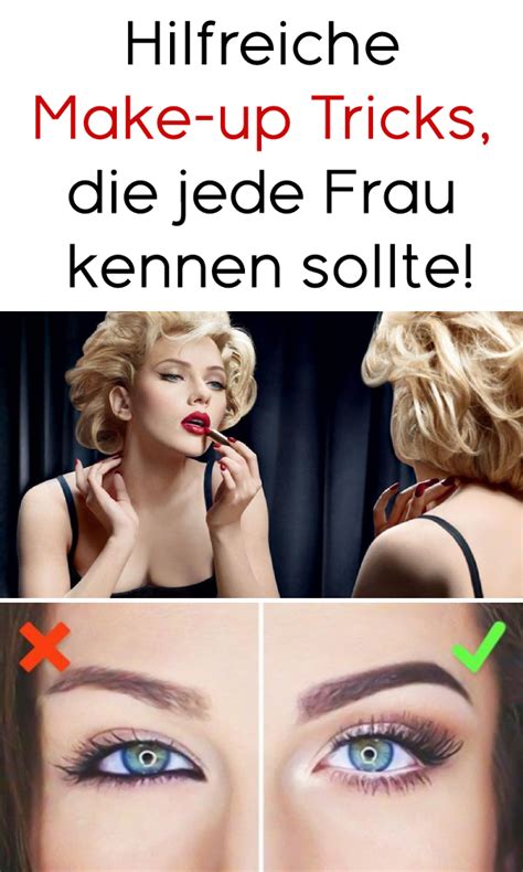 Hilfreiche Make Up Tricks Die Jede Frau Kennen Sollte Makeup Tricks Makeup Tips Beauty