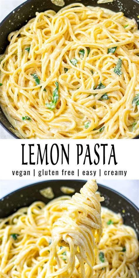 Creamy Lemon Pasta Recipe Easy No Cream No Butter Recipe Vegan