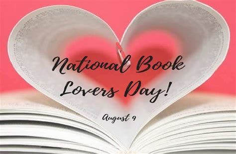 Book Lovers Day August 9 2023 Happy Days 365