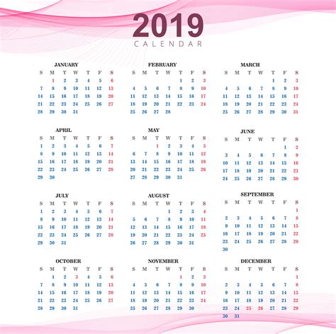 Modelos De Calendario 2019 Branco Para Imprimir Com F
