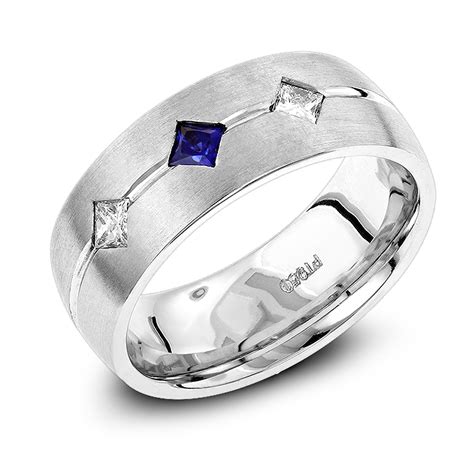 Platinum wedding bands immortalize the most beautiful stories of love. Unique Wedding Bands: Platinum Sapphire Diamond Wedding ...