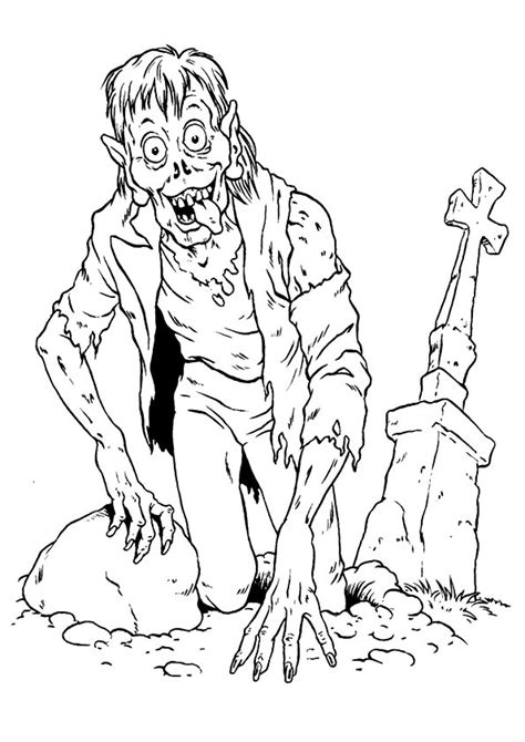 Zombie Coloring Pages Free Printable Coloring Pages For Kids
