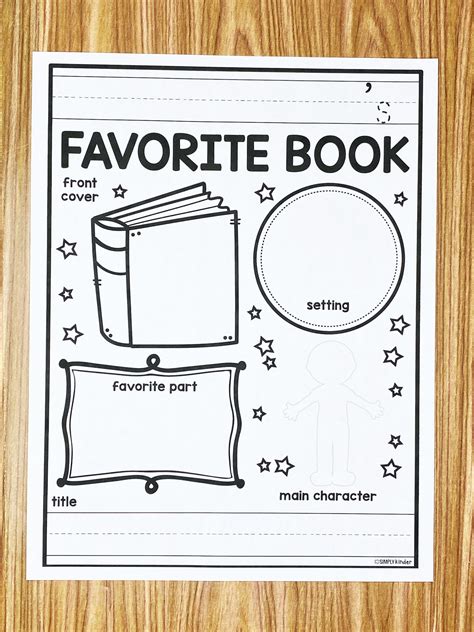 Favorite Book Free Printable Simply Kinder